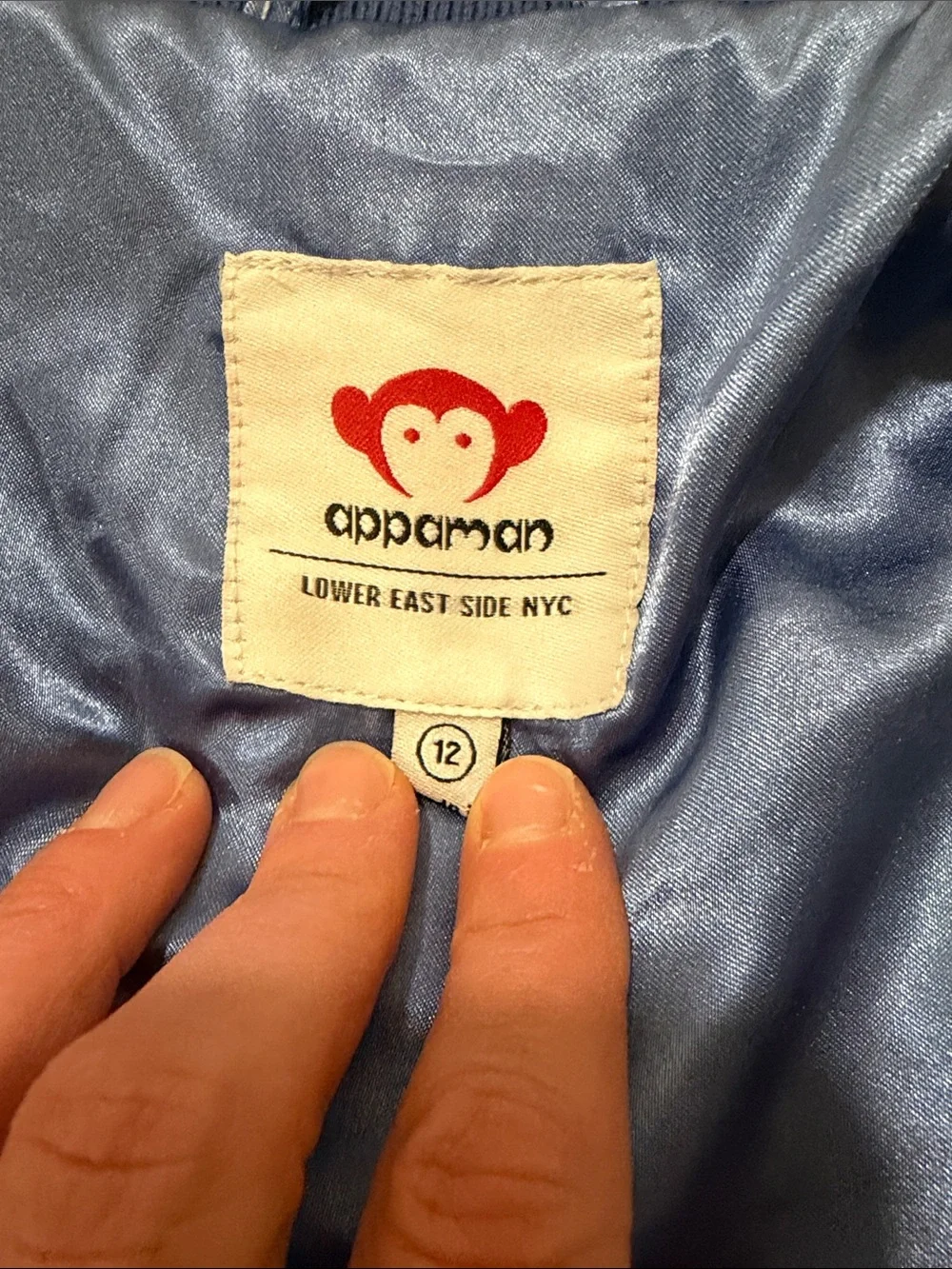 Appaman faux fur Nikki bomber jacket sz 12